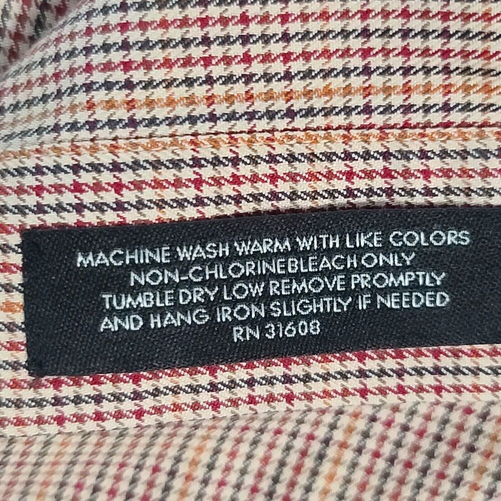 Jos A Bank Mens Button Up Shirt Multicolor Size Large 100% Cotton Long Sleeve - Picture 6 of 12